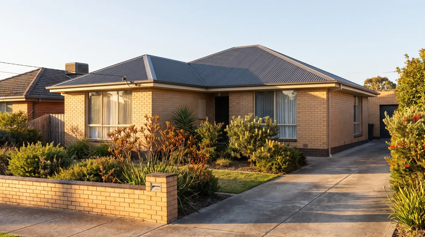 Well maintained brick veneer home in suburban Melbourne