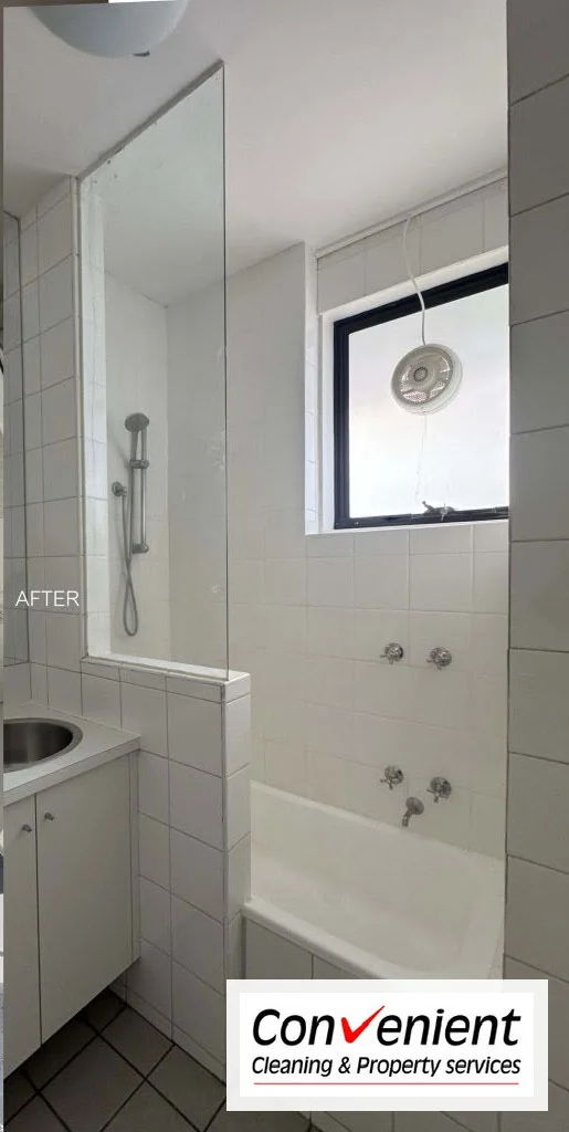 Same bathroom with the ceiling repaired and repainted a clean smooth white