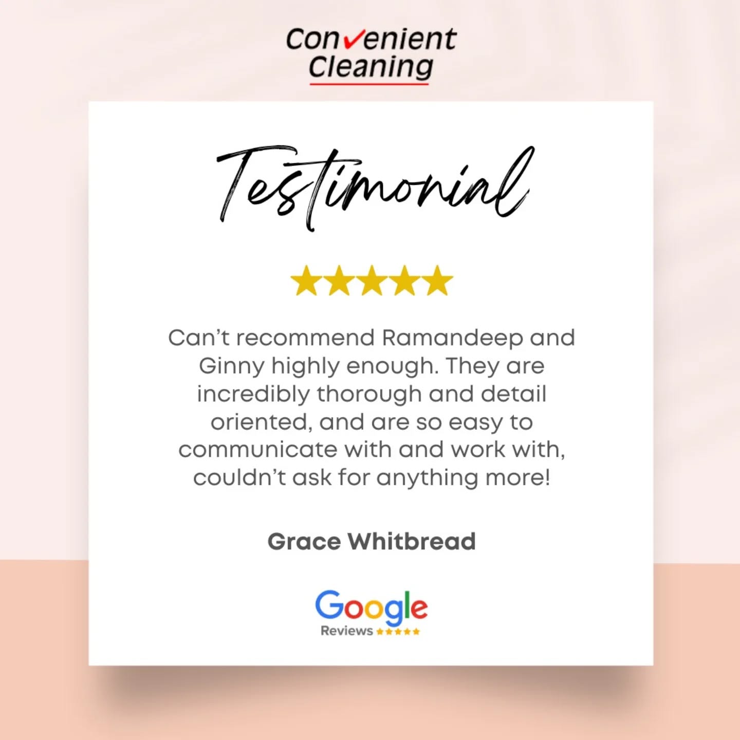 Thank you so much! Your kind words and support mean the world to us. We truly appreciate you and look forward to serving you again.

https://maps.app.goo.gl/JTRe41DAKkfMHz4L6

#ConvenientCleaning #HappyClients #CustomerFeedback #BondCleaning #EndOfLeaseCleaning #CleaningMadeEasy #MelbourneCleaning #HomeCleaning #SparklingSpaces #CustomerTrust #GratitudePost #HappyCustomers #ClientAppreciation #CleaningExperts #shinewithus
